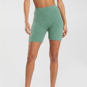 Whitney Simmons Eyelash Knit Shorts in Leaf Green